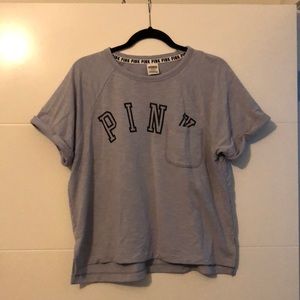 Purple/Grey semi crop top